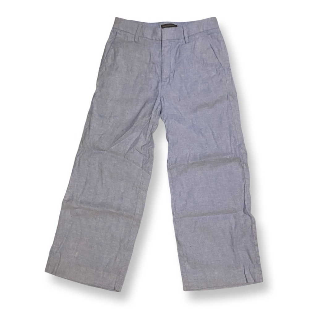 Banana Republic Light Blue Wide-Leg Linen Blend Pants Size 4